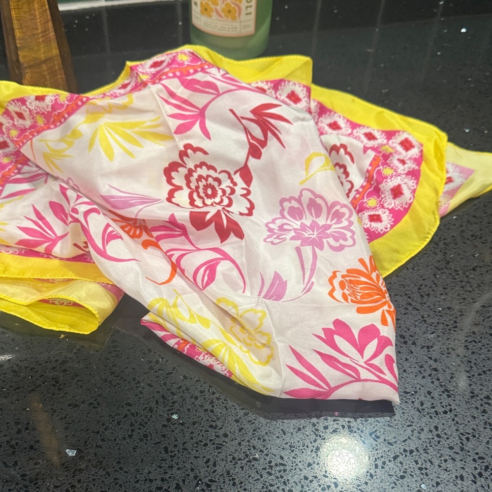 Maeve Pink and Yellow Scarf